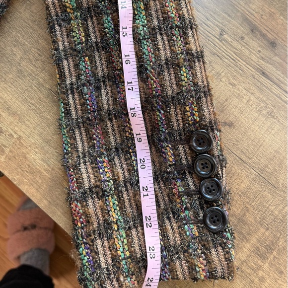 Vintage Rena Lange Women’s Tweed Multicolor Jacket – EU 46 / US 16 - Picture 8 of 9